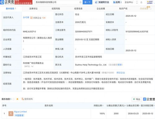 美團在蘇州成立海騎科技新公司，深化信息技術咨詢服務布局